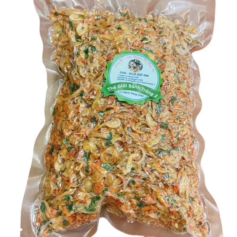 Muối Tép Hành Phi Hút Chân 1KG Tây Ninh Chính Gốc Cay Ăn Vặt