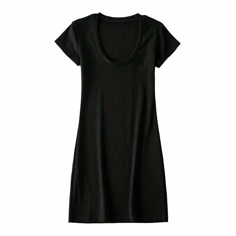 Váy Áo Thun Dài Cổ Tròn, Phong Cách Hợp Xu hướng Dành Cho Nữ, Váy Bodycon Bó Eo Ôm Sát Thích Hợp Mặc Mùa Hè 7