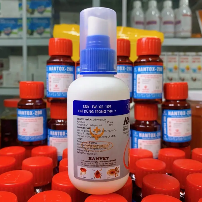 HANTOX-200 Chai 50ml Diệt Mạt Gà, Ruồi, Muỗi, Kiến, Gián, Ve, Bọ Chét, Các Loại Côn Trùng 7