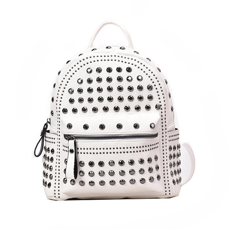 Waterproof Backpack School Bag Rivet Studded Satchel for Day - TikTok ...