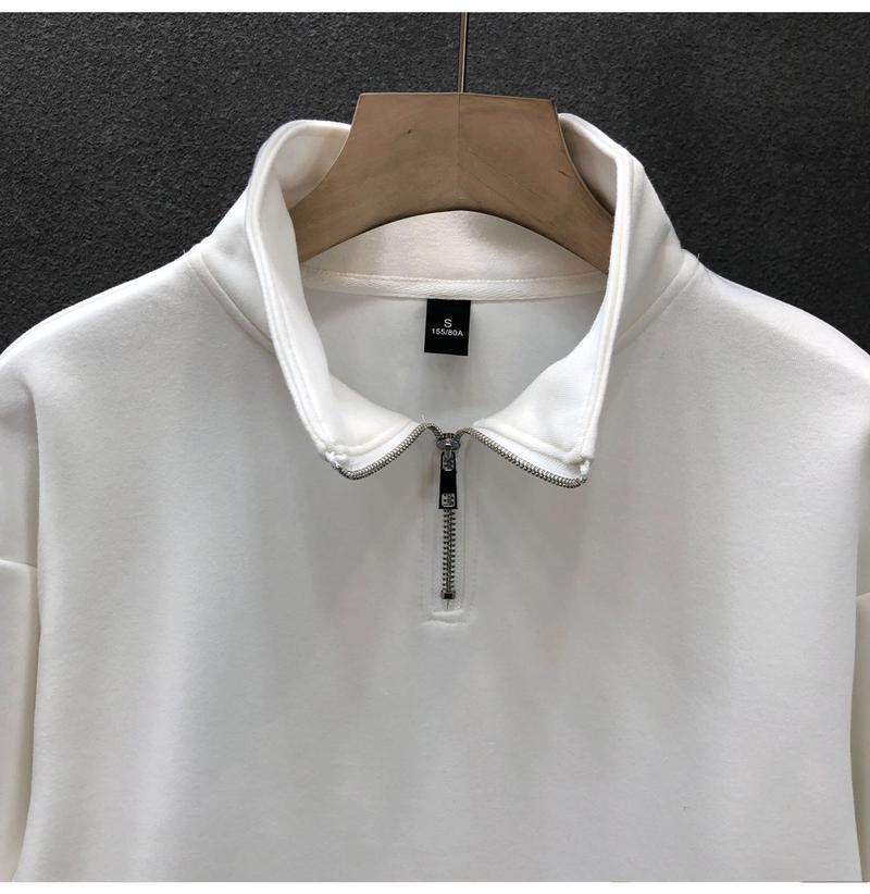 Product Introduction of Everyday Joker Half Zipped Stand Collar Sweater Men Trendy Brands Early Autumn Coat 2024 Spring and Autumn New Men's Coat 10