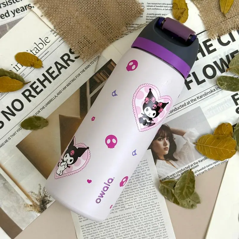 Owala クロミ Kuromi 32oz FreeSip ステンレス水筒 kuromi owala Cup Vacuum Flasks & Thermoses Water Bottle Drinkware