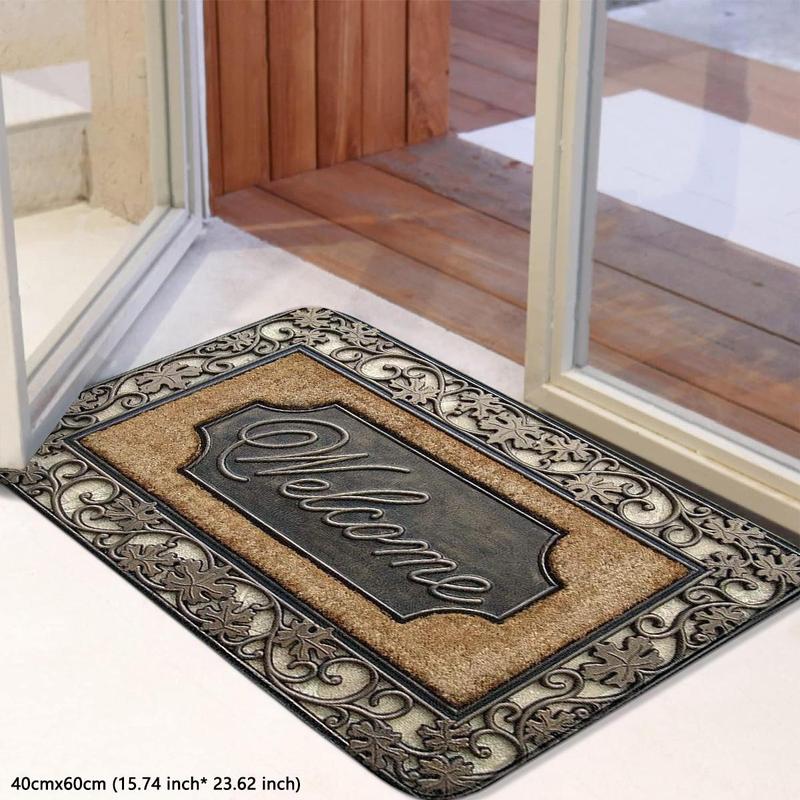 Product Introduction of Vintage Wood Grain Pattern Door Mat, 1 Count Non-slip Soft Floor Mat, Decorative Carpet for Home Living Room  Bedroom Dormitory Hotel 4