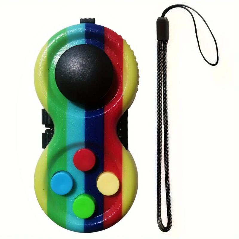 Fidget Pad with 8 Fidget Functions Fidget Controller Stress Reducer Fidget Toy Cube Relieves Anxiety Toys 6