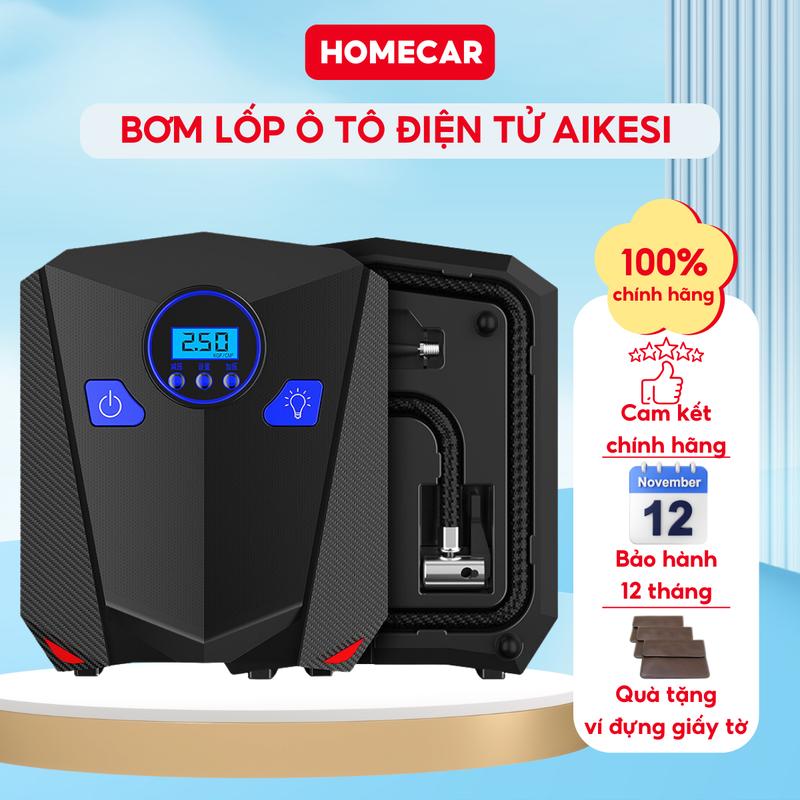 Máy Bơm Lốp Ô Tô Điện Tử Mini Cầm Tay Tự Ngắt Bơm Lốp Xe Hơi Tự Động Tiện Dụng Chất Lượng Cao 1