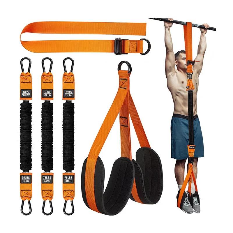 Band Training Pull Rope Pull-Up Band Rally Rope Home Indoor Fitness Bar Stretch Rope Adjustable ...