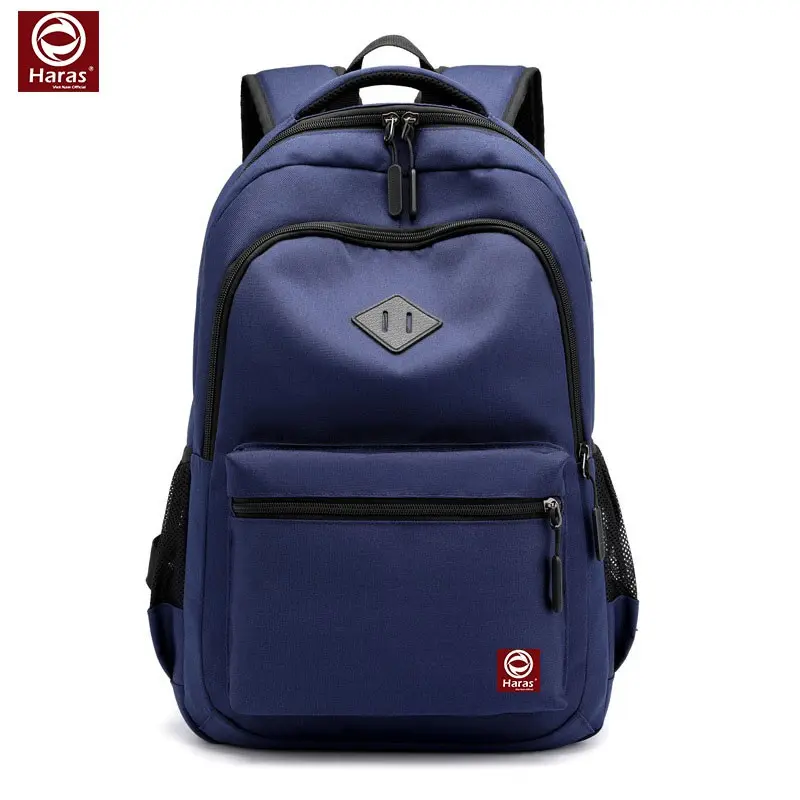 Balo HARAS Thời Trang Phong Cách Hàn Quốc HR244 Backpack Nhung Đeo Vai Da 3