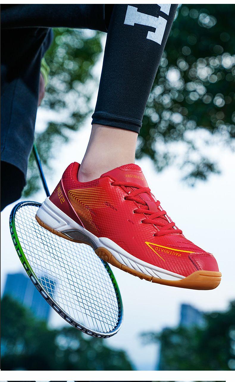 Product Introduction of New Men's and Women's Table Tennis Ball Shoes Tendon Bottom Breathable Casual Badminton Sneaker Non-Slip Wear-Resistant Couples Running Shoes sepatu  basket Professional Anti-Slip Badminton Shoes 16
