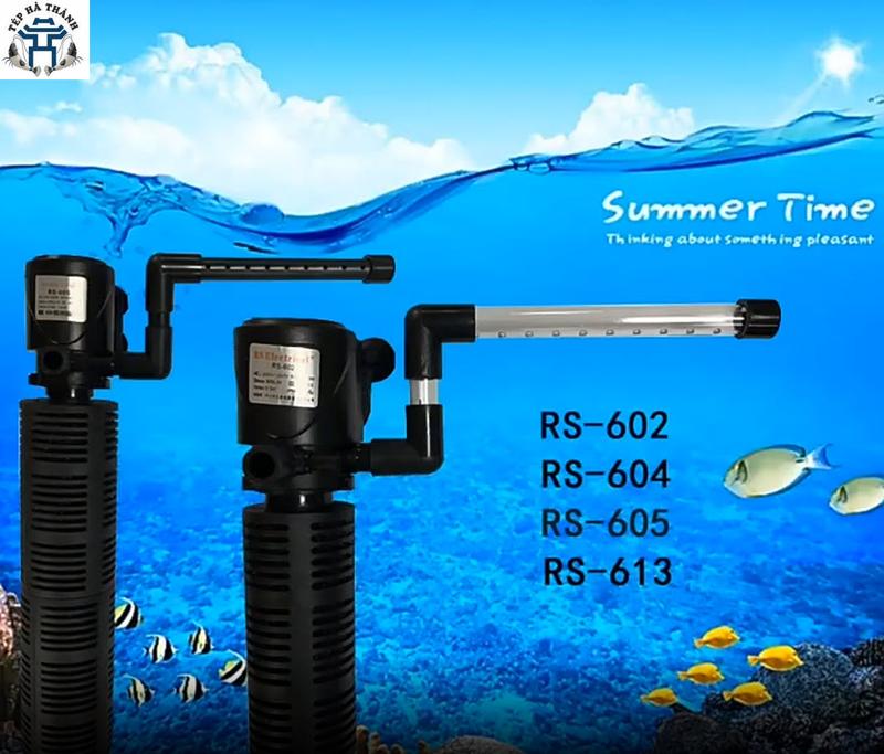 Máy Lọc Nước Bể Cá, Lọc Ống Đa Năng 3 Trong 1 RS 602/ 603/ 604/ 605 Cho Bể Cá Cảnh, Bể Thủy Sinh