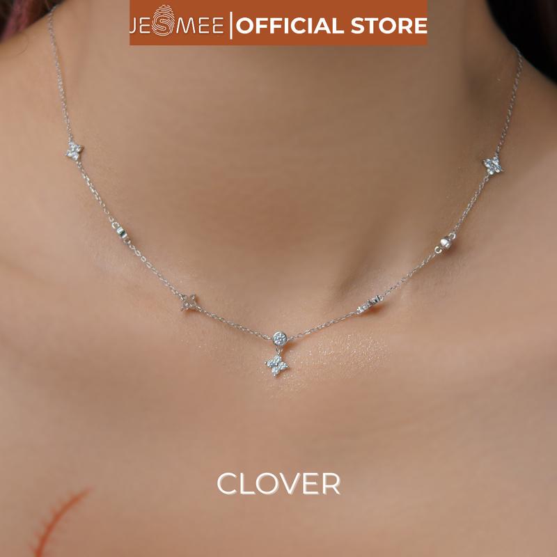  Dây chuyền cỏ bốn lá Clover Jesmee - N2695 dây chuyền bạc cho nữ 