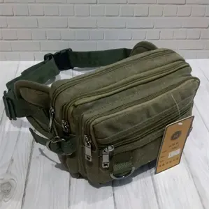 TAS PINGGANG KANVAS PRIA