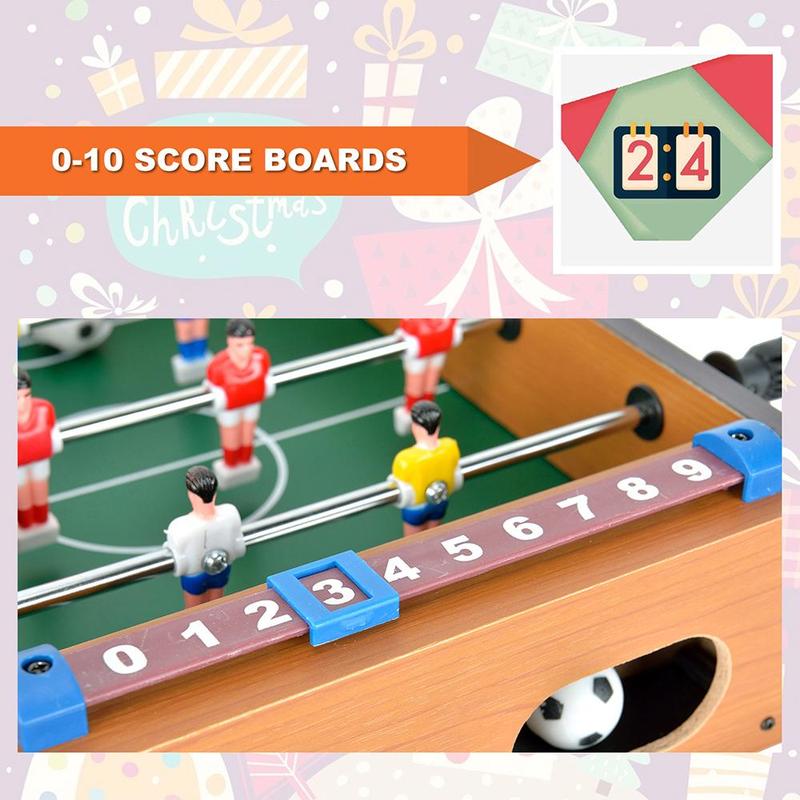 Table Soccer Kit, 1 Count Table Soccer & 2 Counts Mini Balls, Parent-child Competitive Board Game, Indoor Recreation Equipment For Kids & Adults 5