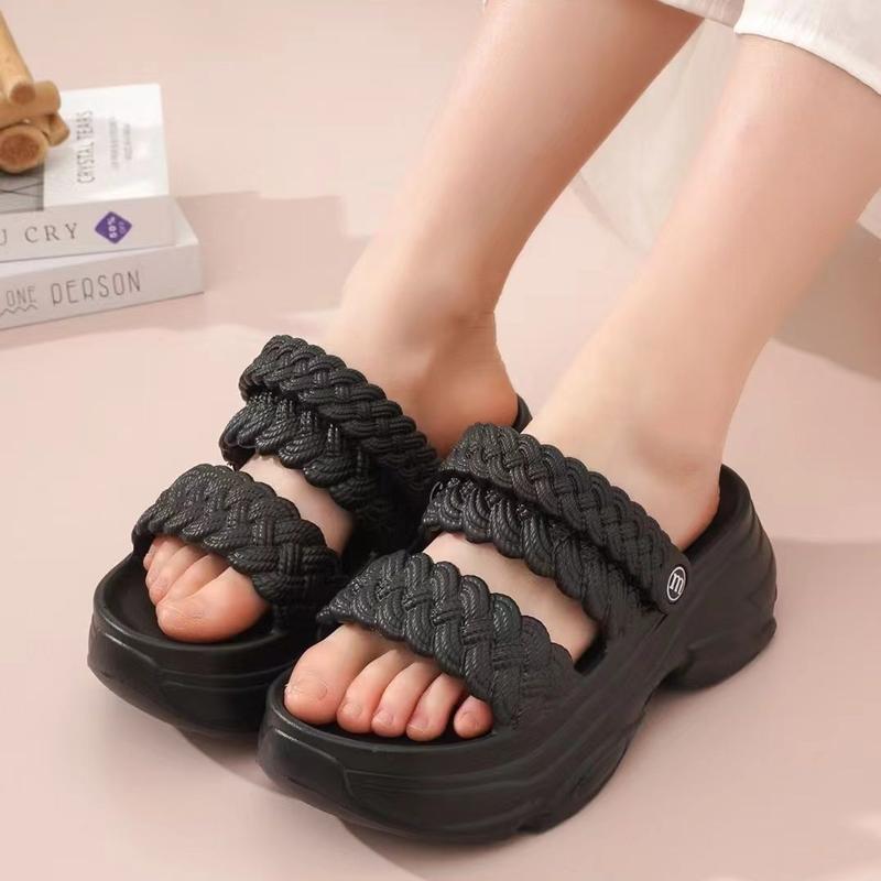 Product Introduction of Dép Đế Bánh Bèo, Giày Lười Nữ Mùa Hè, Thời Trang Ngoài Trời, Dép Hai Quai Tăng Chiều Cao, Bán Chạy, Thích Hợp Cho Năm 2025, Bộ Sưu Tập Người Mới, Thích Hợp Cho Mùa Hè, Năm 2025 4