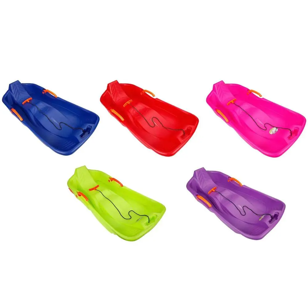 Snow Sled with Brake Simple Easy to Use Lightweight Ski Sled for Boys Kids