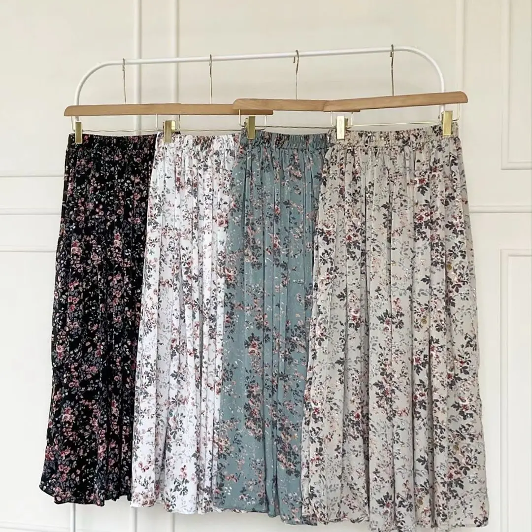 Rok motif bunga kecil premium silk velvet Bunga