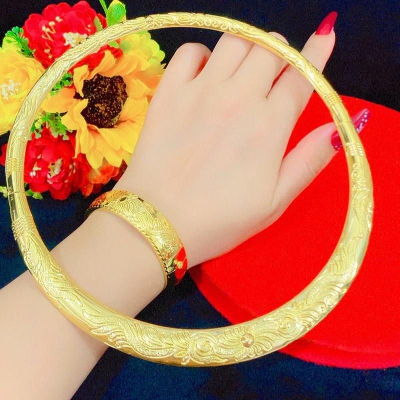 Bộ kiềng cưới cô dâu kèm hộp K13 thiết Kế Lovely Phụ nữ  Voi Phụ Kiện Đeo Tay Kiềng Cưới kiềng cổ , vòng tay cô dâu ngày cưới trang sức