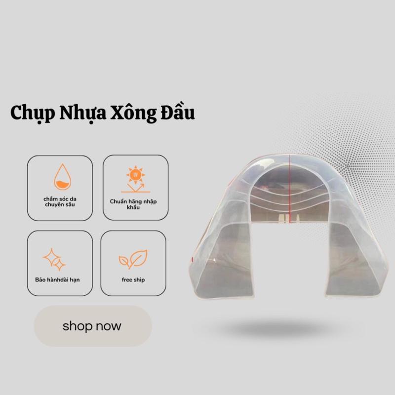  Chụp Nhựa Xông Đầu Dưỡng Sinh Cao Cấp Mẫu Tai thỏ và Vuông S.P.A Skincare Làm Đẹp Da Massage Máy Massage 