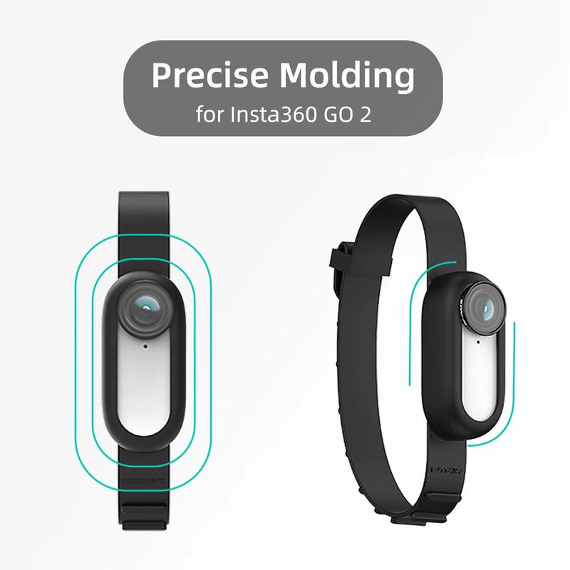 Product Introduction of Silicone Protective Case Cover for Insta360 GO 2 Wristband Backpack Bicycle Cat Collar Strap Camera Accessories 19