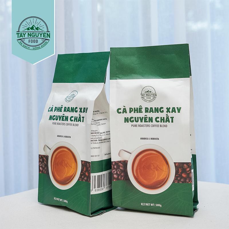 Cà phê rang xay nguyên chất Tây Nguyên Việt Nam bịch 500g 1kg