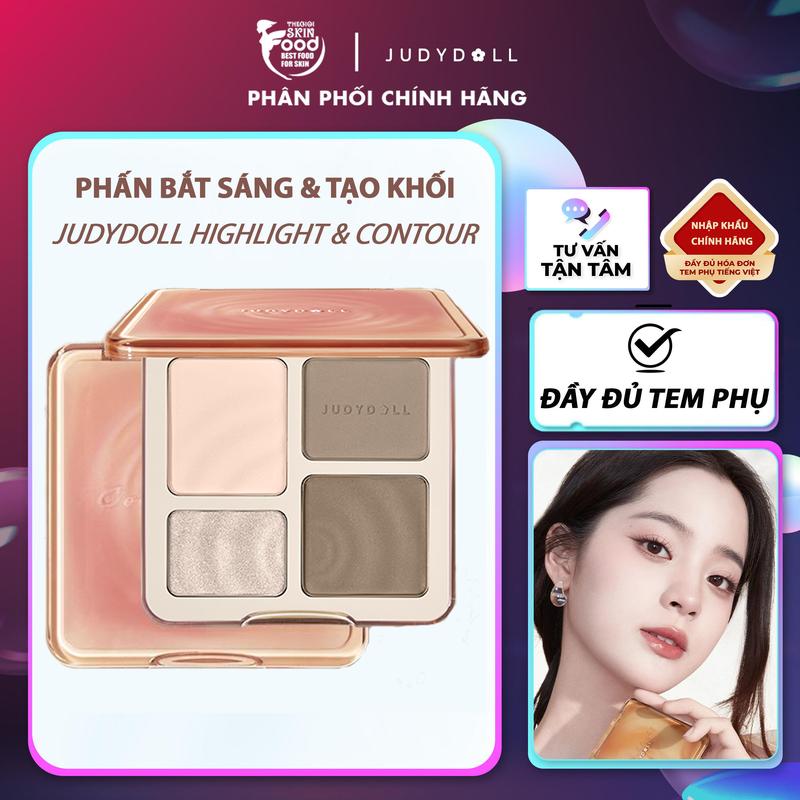 Phấn Bắt Sáng Và Tạo Khối Judydoll Highlight & Contour 9g Cosmetic Mỹ Phẩm Trang Điểm Nữ