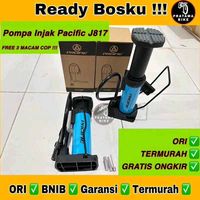 POMPA INJAK PACIFIC J817 MODEL TERBARU TERMURAH ORIGINAL angin