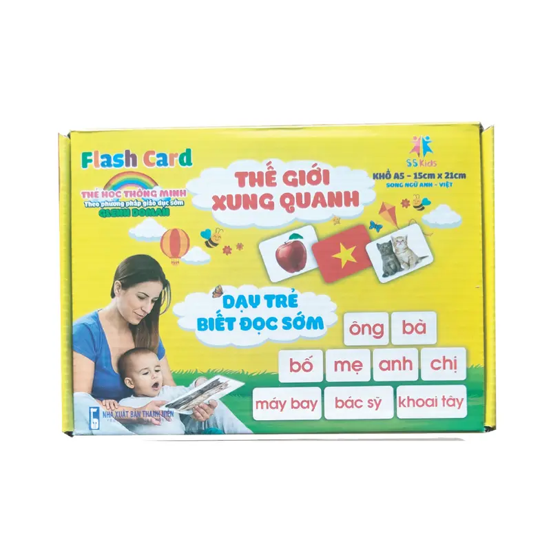 Bộ thẻ flash card học thế giới xung quanh , khổ A5 - 100 thẻ 1