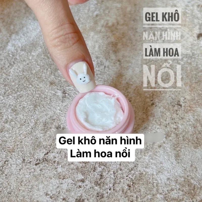 Gel khô nặn hình làm hoa nổi - phụ kiện trang trí nail
