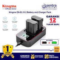Gambar Kingma EN-El15 for Z5 Z6II Z7 Z7II Z8 Paket 2 Battery 1 Dual Charger dari Sentra Digital Kota Surabaya 1 Tokopedia
