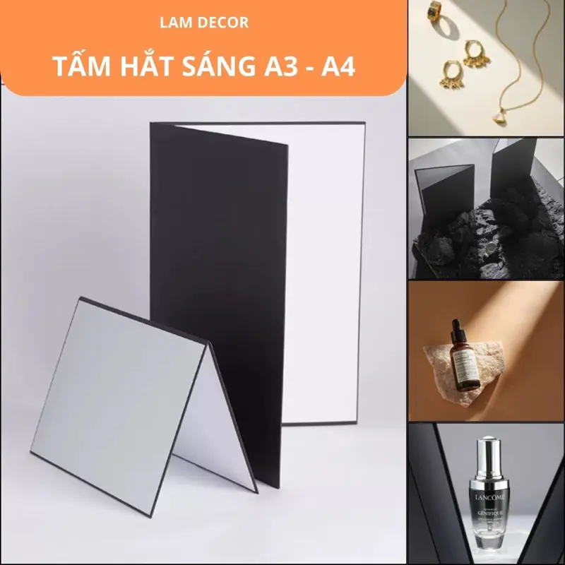 Tấm hắt sáng làm phụ kiện khi chụp ảnh sản phẩm