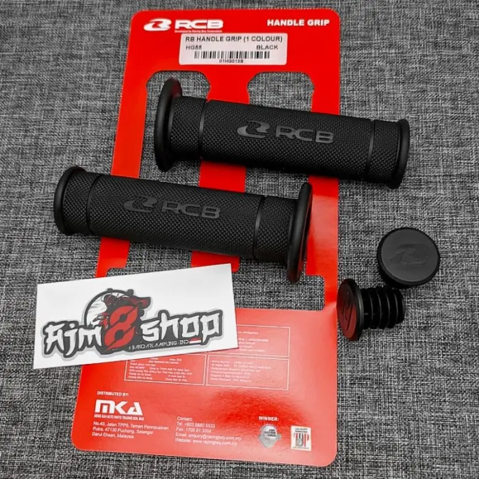 PAKET 2IN1 HANDGRIP RCB HG55 + SPION JALU OVAL COCOK UNTUK SEMUA MOTOR - GRIP RCB+SPION OVAL 6