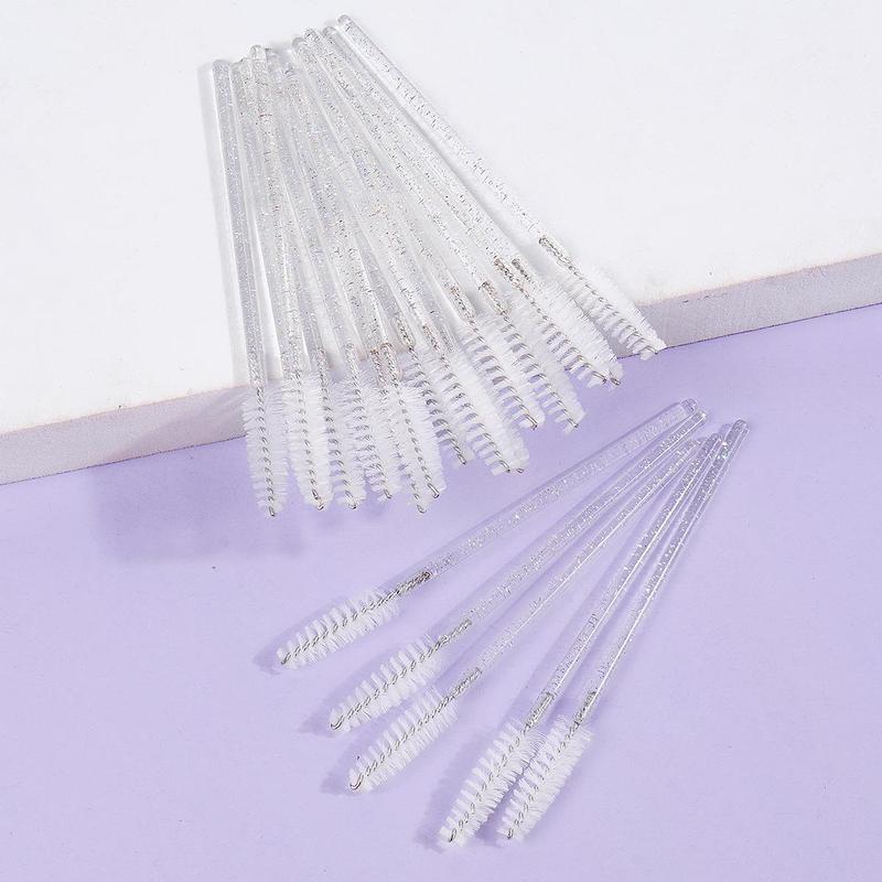 Product Introduction of MAANGE Disposable Eyelash Brush, Summer Makeup, 20pcs Portable Eyelash Spoolie Brush, Makeup Tool for Women Girls Outdoor Travel, Pink Black Clear To Choose 15