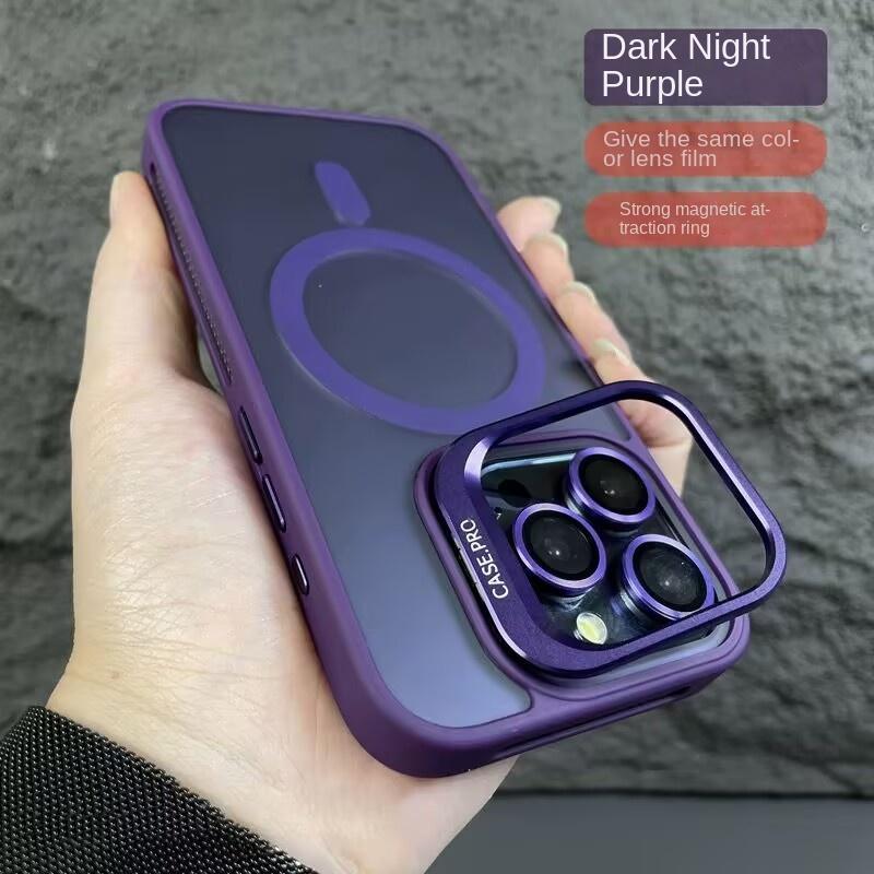 Product Introduction of Lens Holder Compatible with iPhone 16 Pro Max Phone Case Hollow Heat Dissipation Apple 15 Matte Magnetic Suction 14 Hard Cover 28