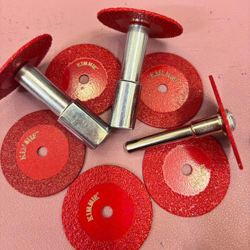 Lưỡi cắt ron gạch (gắn máy mài cầm tay M10) đường kính 40mm đày 1.5mm gắn máy khoan máy mài khuôn cốt trục 6ly Kimmie chuyên dùng để cắt ron gạch cắt gạch, mã não ngọc bích gạch men gạch đá gạch bóng kiếng nhựa sắt nhôm gỗ