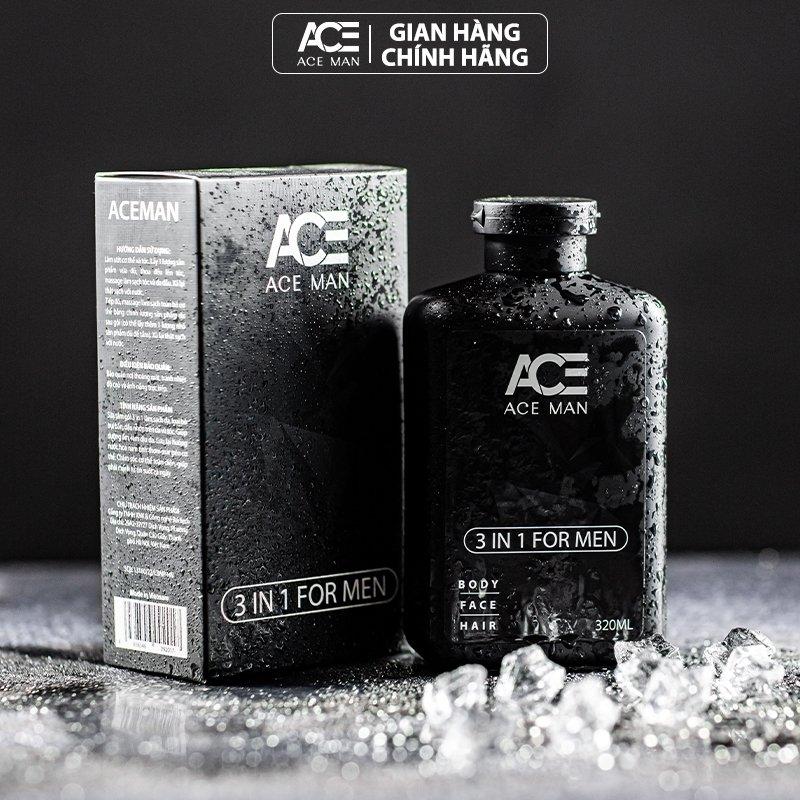 ACEMAN Sữa tắm gội 3in1 toàn thân nước hoa, dành cho nam giới  - Dưỡng Body Dưỡng Da Body Trà Tinh Dầu Kem Chống Nắng