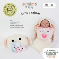 Gambar Sumimo - Calf Package (Hoodie Blanket , Bantal Peang , Eye Mask,Bib animal) || Selimut Bayi / bantal bayi / penutup mata - Elephant, Standar dari Sumimo Kota Administrasi Jakarta Barat 5 Tokopedia