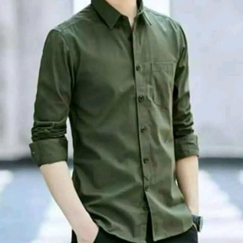 KEMEJA LENGAN PANJANG Polos Formal Casual Slimfit 2