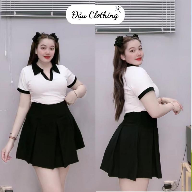 Chân váy xếp ly tennis Bigsize dáng xòe lưng cao có quần bảo hộ vải tây mềm mát thoải mái CV405