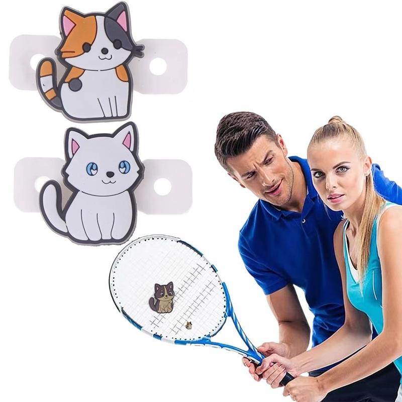 Cute Cartoon Cat Tennis Racket Damper Silicone Durable Tenni - TikTok ...