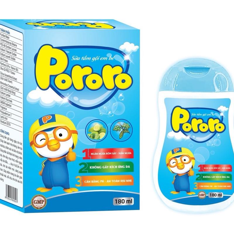  Sữa tắm em bé PORORO.  Giảm viêm da mụn nhọt mẩn ngứa mề đay nấm vẩy da đầu duy trì độ ẩm cho da không chất tạo bọt. #treem#embe#suatam#suatamtreem#suatamembe#suatamgoitoanthan Cho Bé 