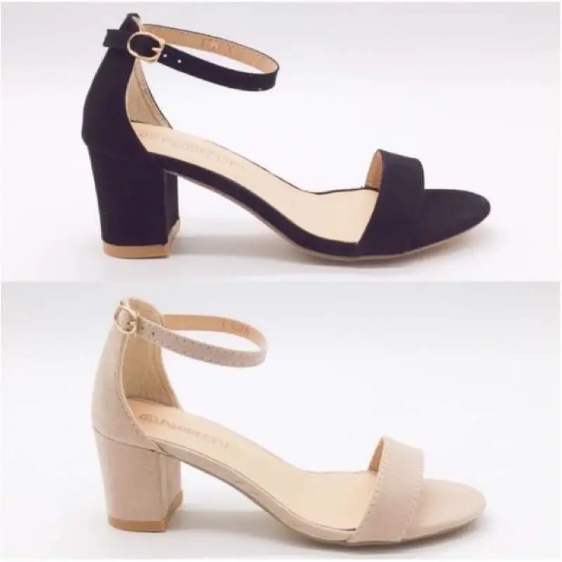J&B Shop H01 Best Selling Sandals Heels Korean Style Leather (Heel:2.5 Inches)