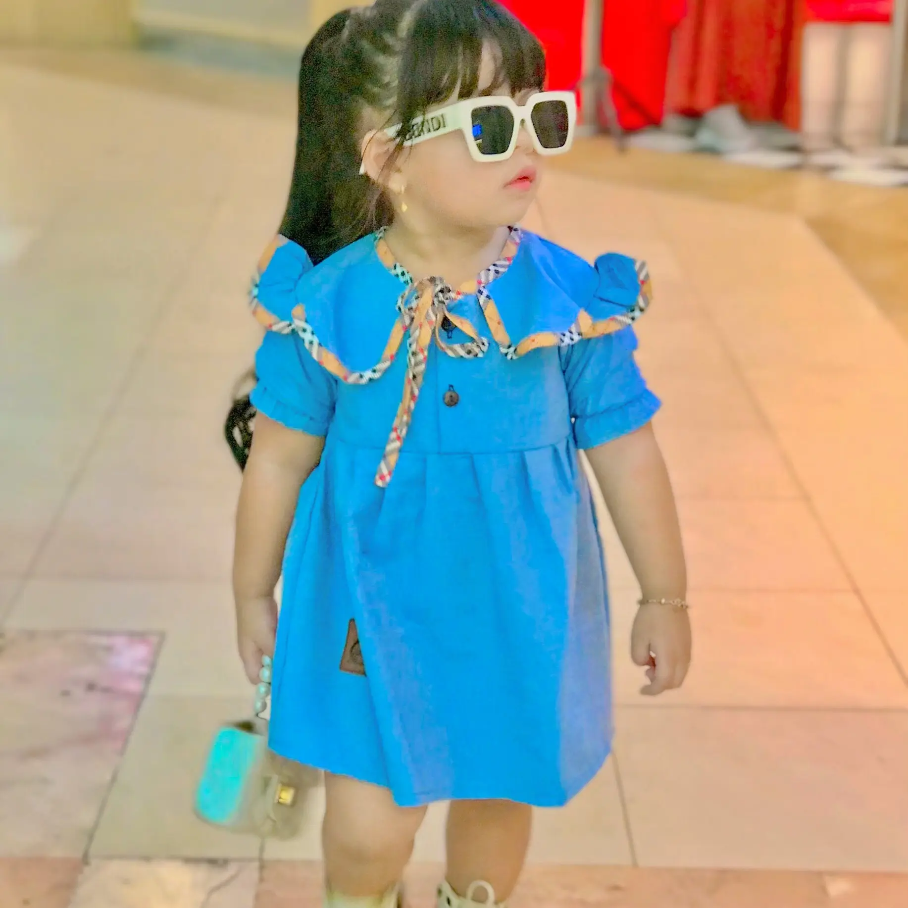 Dress jeans Anak Perempuan 1-8 Tahun/ Dress jeans Wanita import/Outfit jeans anak perempuan/Dres jeans anak import Bayi