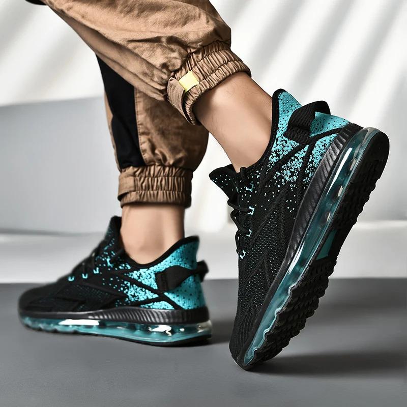 Customize Plus Size US 13 14 EU 47 48 Man Air Cushion Casual Sports Sneakers Blank Mesh Running Walking Shoes for Men Runner Trainers_voghion.com