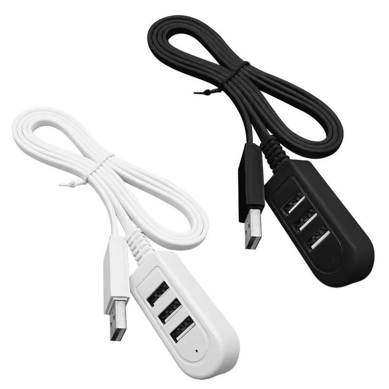Di động Đa chức năng Hub USB 30/120cm 3 trong 1 Bộ chia USB Nâng cấp 2.0 Cáp mở rộng USB