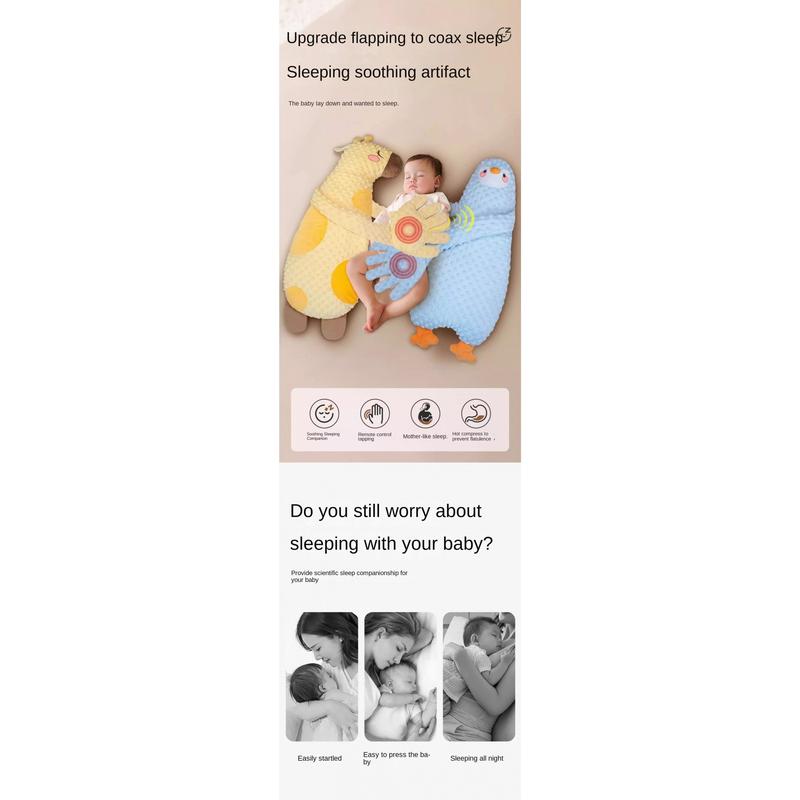 Product Introduction of New Electric Baby Sleeping Palm Washable Soft Velvet Baby Sleeping Patting Doll Cartoon with Remote Control Baby Hand Pillow Newborns 23