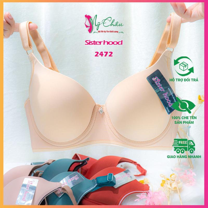 Áo Ngực nữ cúp C Thái Lan, Sisterhood 2472, áo lót bigsize quả to, có gọng, không đệm, hàng nhập khẩu, Mỹ Châu Shop Bra