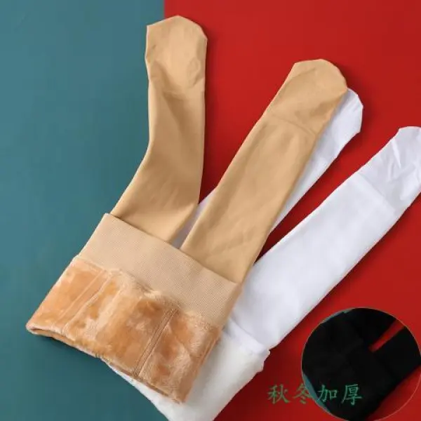 Quần Tất Màu Da Thịt Cho Trẻ Em, Dành Cho Bé Gái, Thích Hợp Cho Mùa Thu Và Mùa Đông, Siêu Tuyệt Vời, Lót Lông Cừu, Dày Dặn, Thích Hợp Để Khiêu Vũ, Quần Tất Lót Lông Cừu Một Lớp, Kiểu Bước, Năm 2025