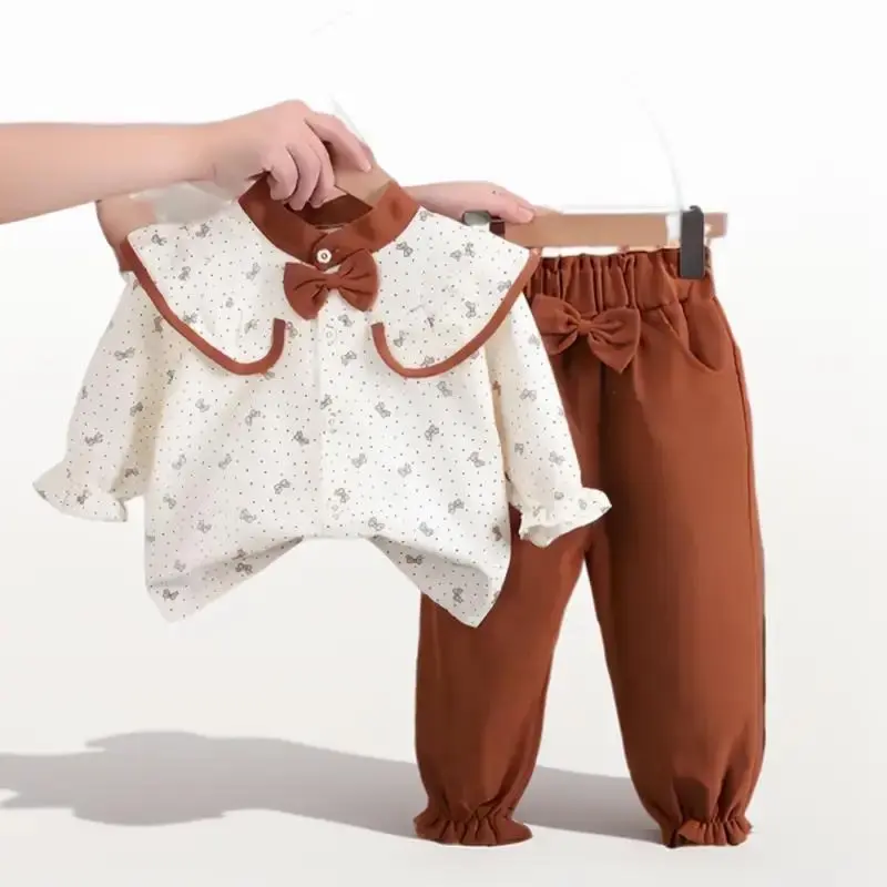 Setelan 2 in 1 Baju Anak Perempuan HAE E Celana Panjang Setelan Pesta Outfit Korea Lucu Fashion