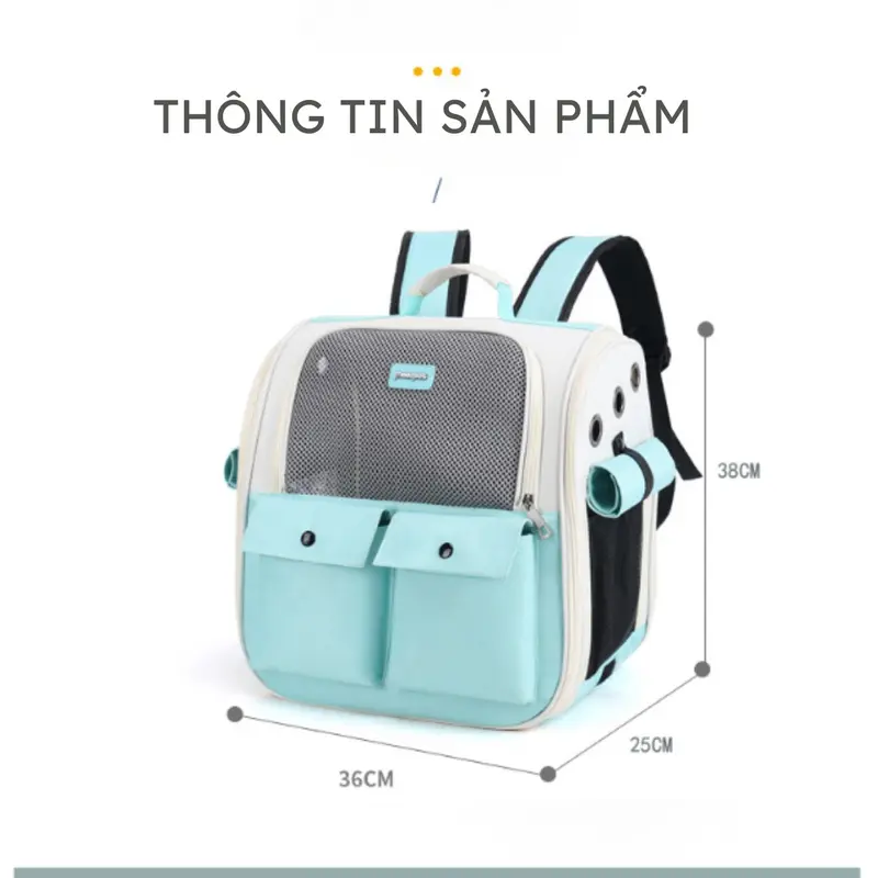 Balo đựng chó mèo vận chuyển chó mèo size lớn chống nắng Hoshi Pet BL14, túi vận chuyển chó mèo giá rẻ 1