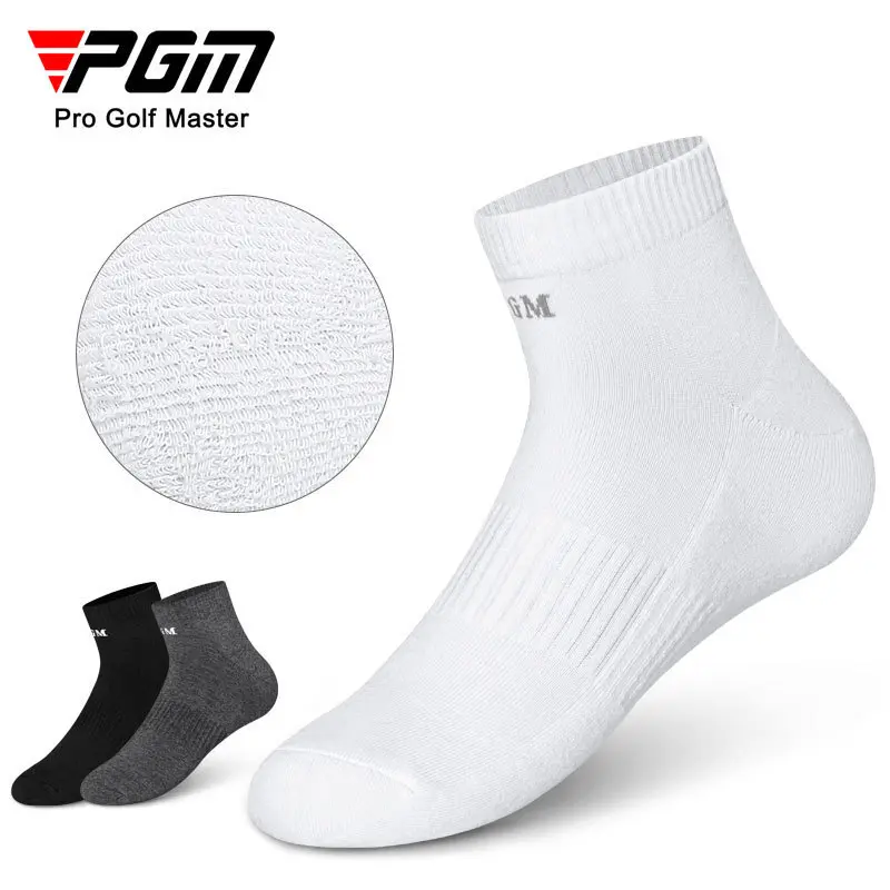 [PGM] Golf Men's Socks Thick Towel Bottom Warm Socks Soft Stretch Golf Athletic Socks Wz020