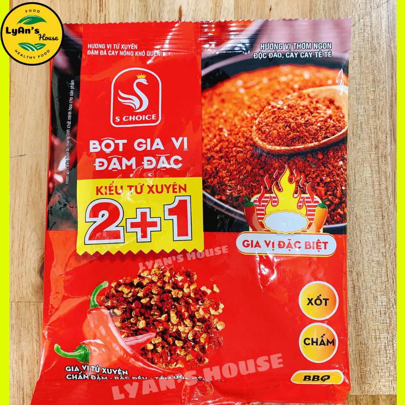 Bột Ớt Cay tê 1+2 Chấm Xúc Xích Lạp Xưởng Nướng Đá Gia Vị ướp đồ nướng BBQ nước chấm Vị Tứ Xuyên Trung An Phát Phát LyAn's House